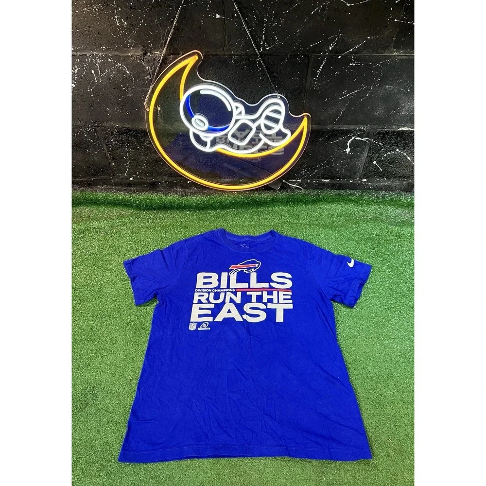 Nike Buffalo Bills NFL Blue‎ Football Tshirt Tee Men's Size Medium MD